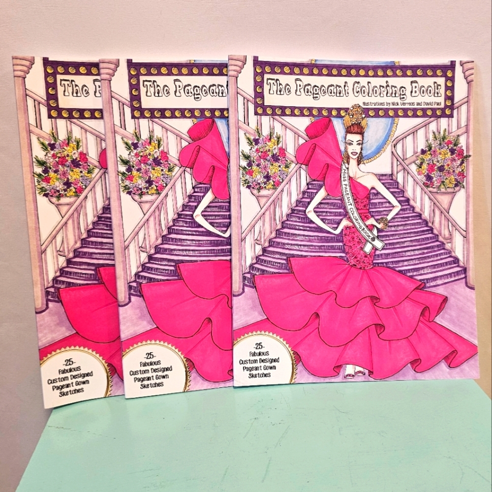 2 Beauty Pageant Coloring Books by Nick Verreos